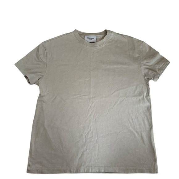 Fear of God Essentials Logo T-Shirt | Light Taupe | XXS (Fits Oversized) - Picture 3 of 5